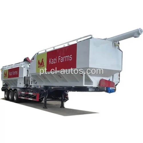 Semi -trailer de entrega de alimentação de ganso de pato de frango